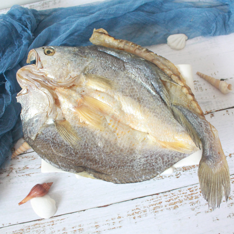 新品福建平潭海鲜渔家自淡大号黄瓜花鱼干整只鱼干
