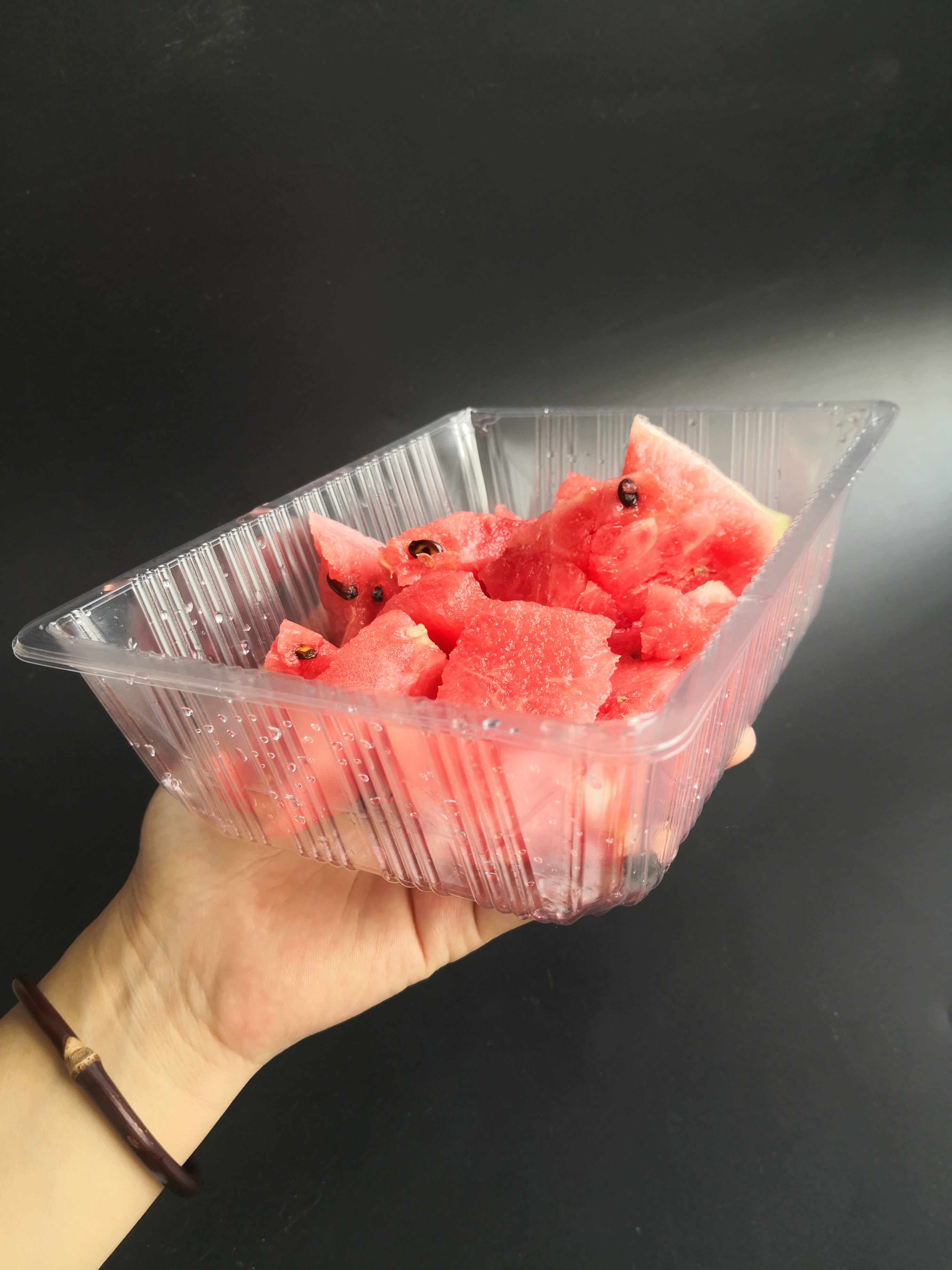 2斤水果无盖装水托盘100个果蔬草莓西瓜盒子一次性餐盒