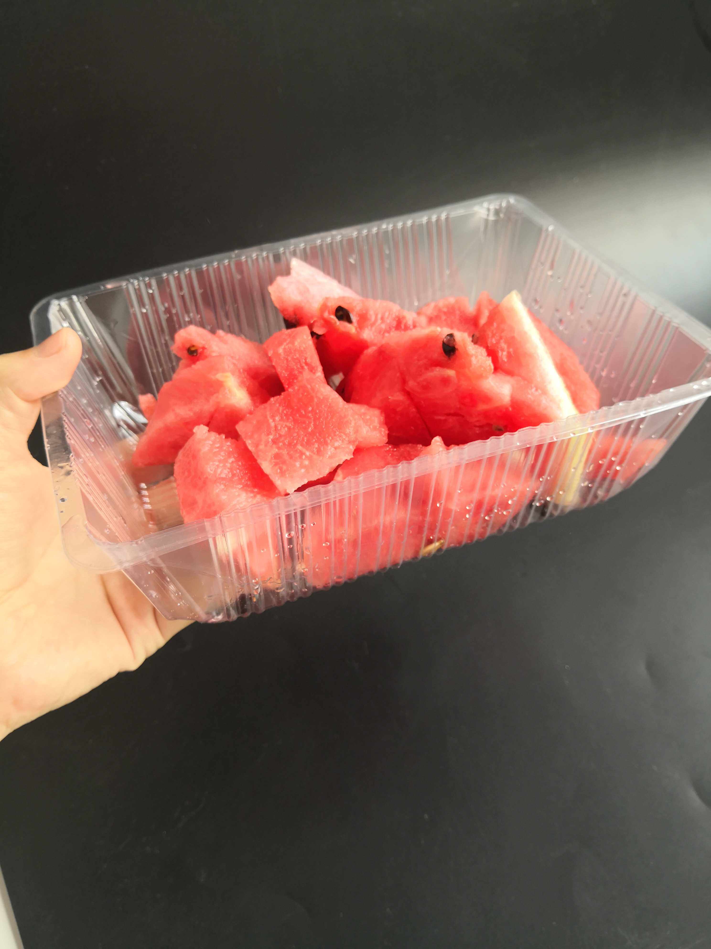 2斤水果无盖装水托盘100个果蔬草莓西瓜盒子一次性餐盒