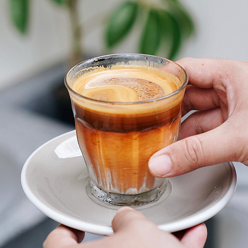 ins短笛白短笛明澳透明dirty拿铁法国拉花意式咖啡杯