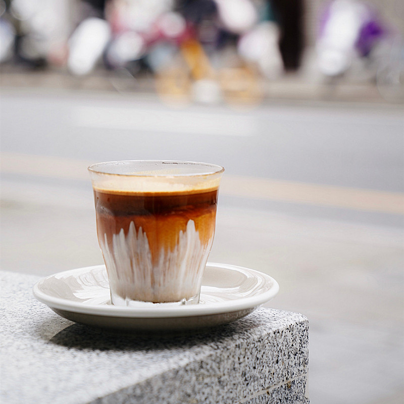 ins短笛白短笛明澳透明dirty拿铁法国拉花意式咖啡杯