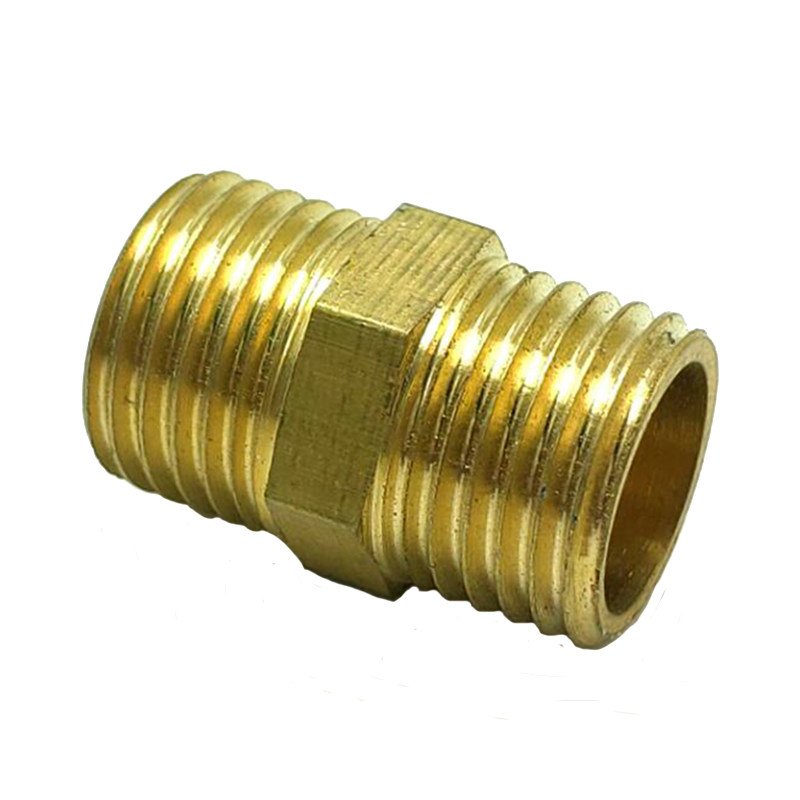 加厚123461寸g1水管dn15外牙直通螺纹外丝全铜双管接头