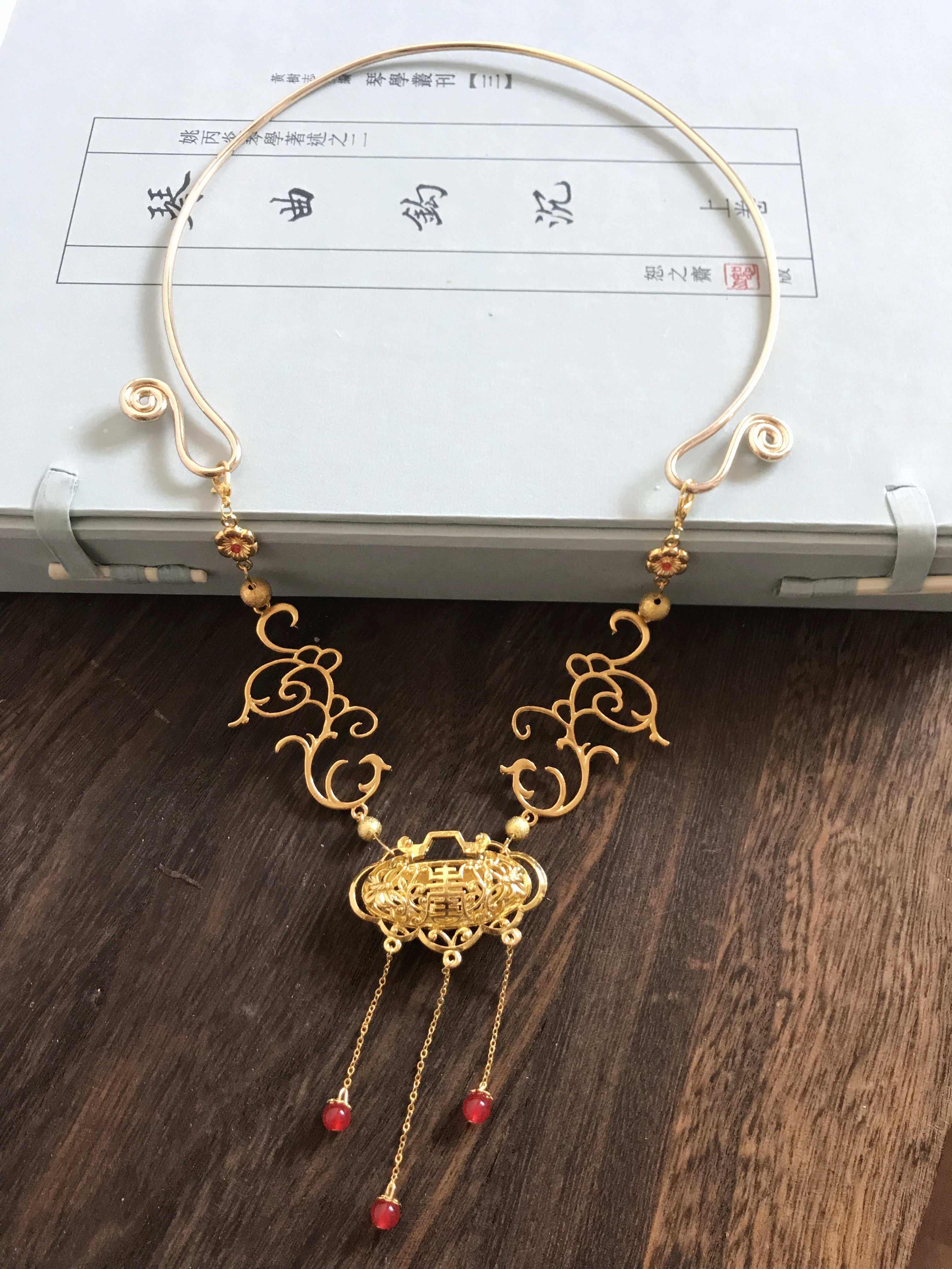 元宵灯会春天项圈汉服古风璎珞小戏红楼梦宝钗项链