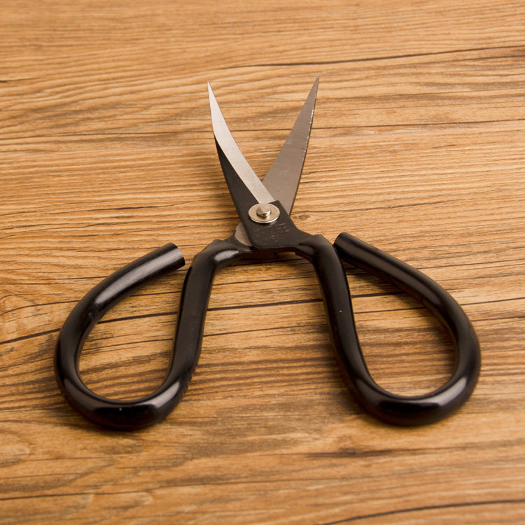 修边包邮菜刀王弯剪刀翘头橡胶工业弯头皮革家用剪刀
