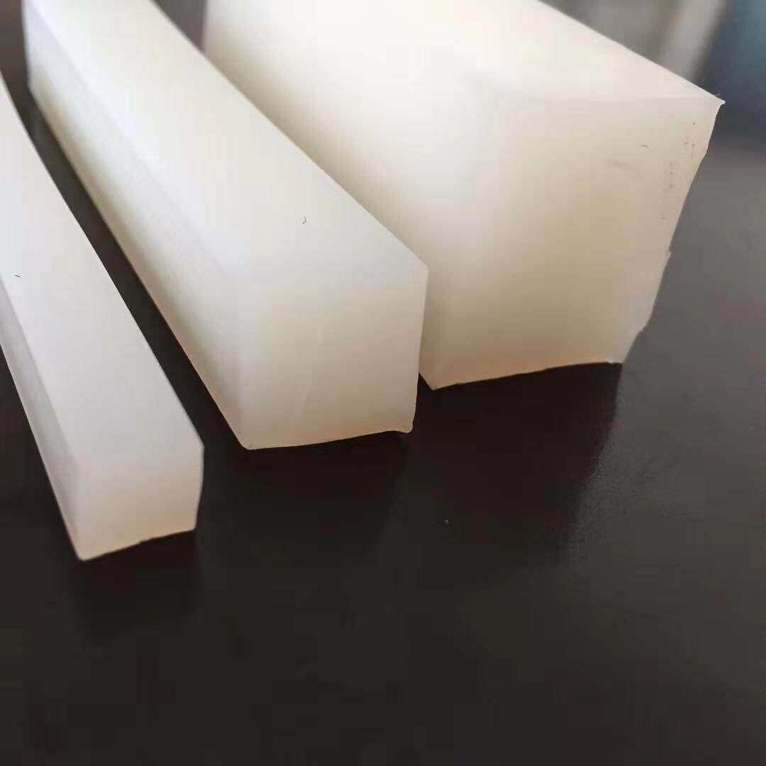 硅胶密封件方条耐高温防水硅橡胶条柔软白色实心密封件