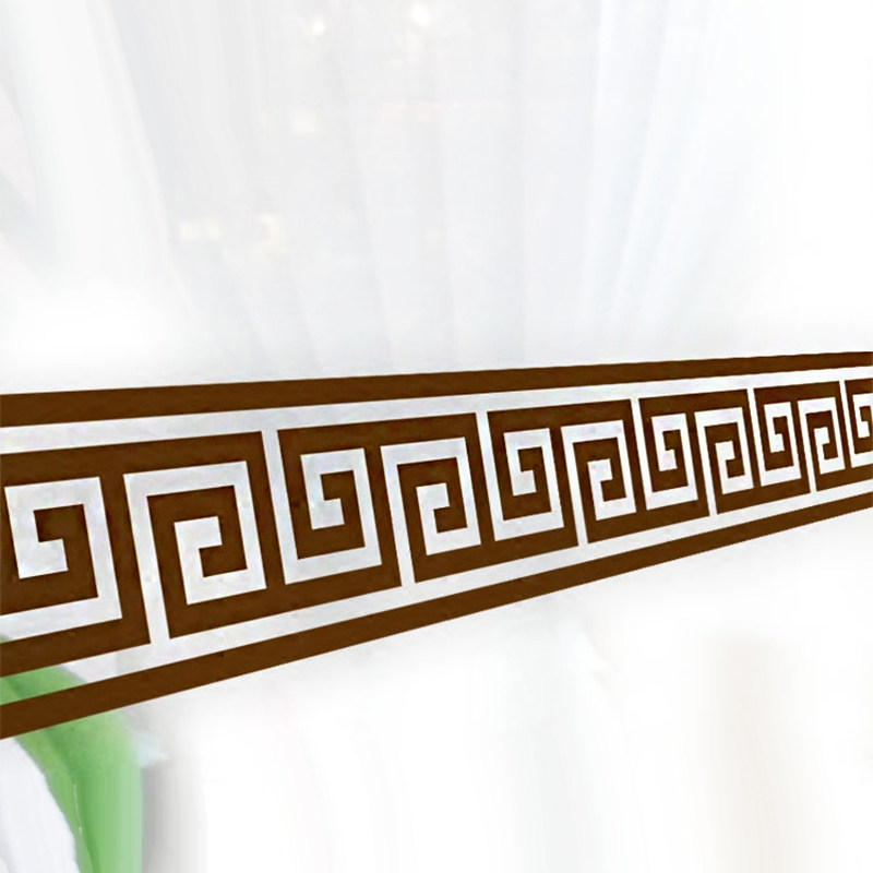 复古中式腰线贴纸玻璃门防撞店铺橱窗装饰墙贴墙贴