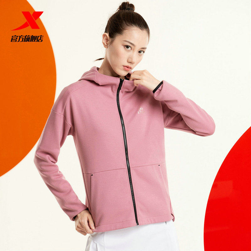特步外套2020冬季新款运动服春秋女装运动休闲女士风衣