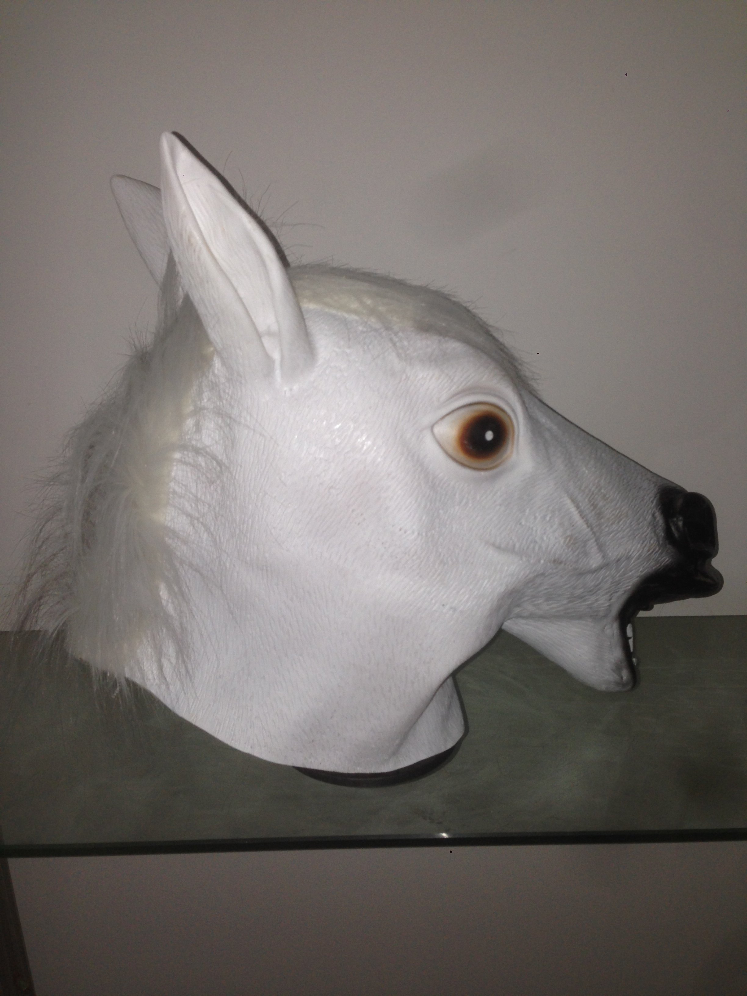 万圣节舞会表演促销马头面具动物头套犬马君马面具拍照拍摄道具