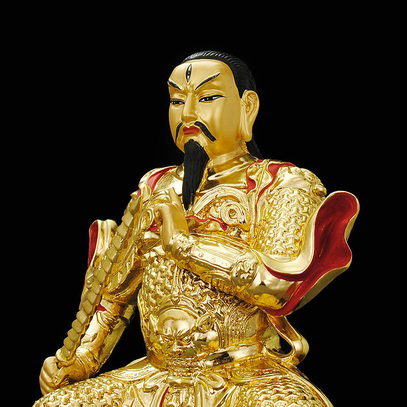 全铜雷祖坐像九天应元雷声普化天尊神像1米6030厘米雷神像定做