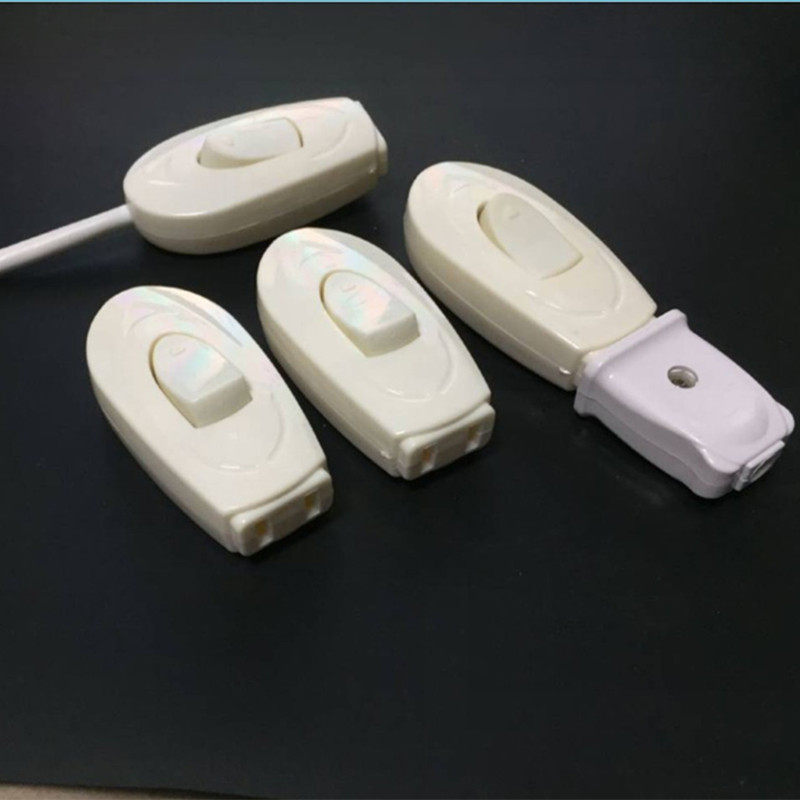 开关床头手捏中途灯泡按钮吊扇小型台灯带电单控开关