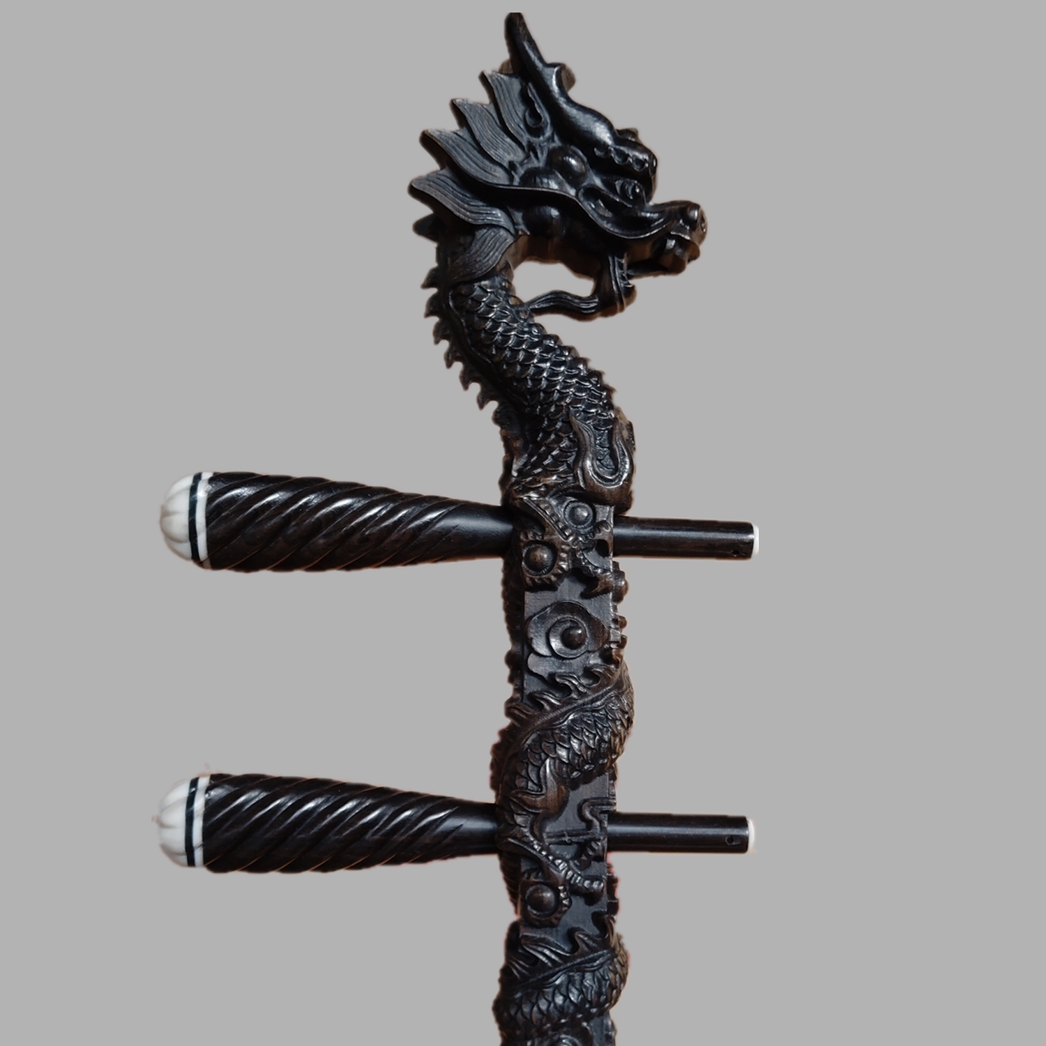 紫檀龙头二胡杆子马头高山流水龙凤头越胡高胡琴二胡