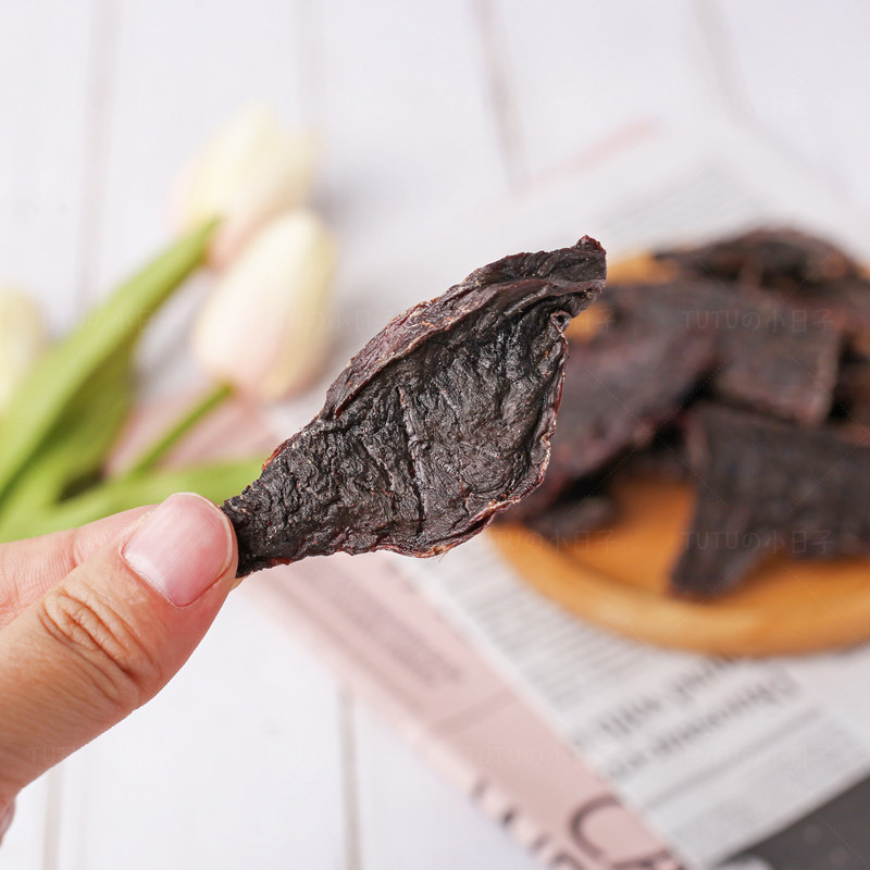 tutu自制零食牛心片60g金毛泰迪安心无添加补血狗零食