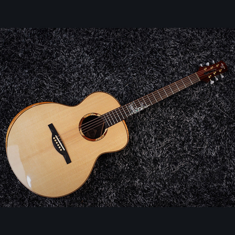 乌托邦月亮562h全单民谣吉他41寸尖缺角吉他-民谣吉他