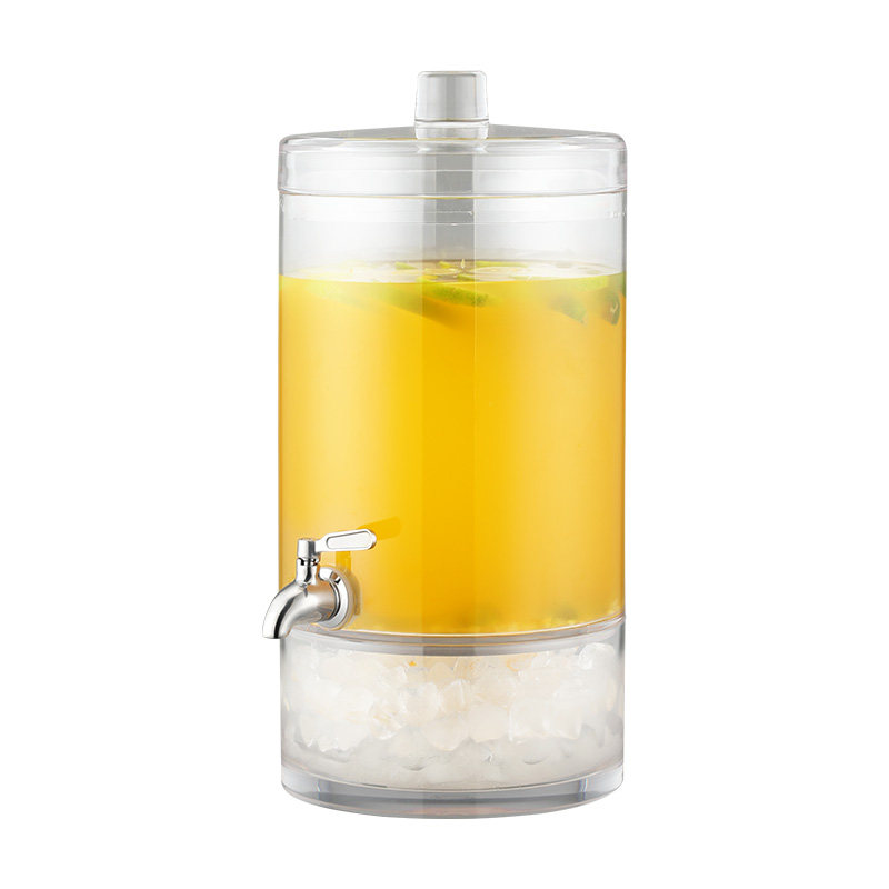 果汁鼎商用透明果汁桶带龙头自助饮料桶早餐店牛奶咖啡鼎啤酒鼎