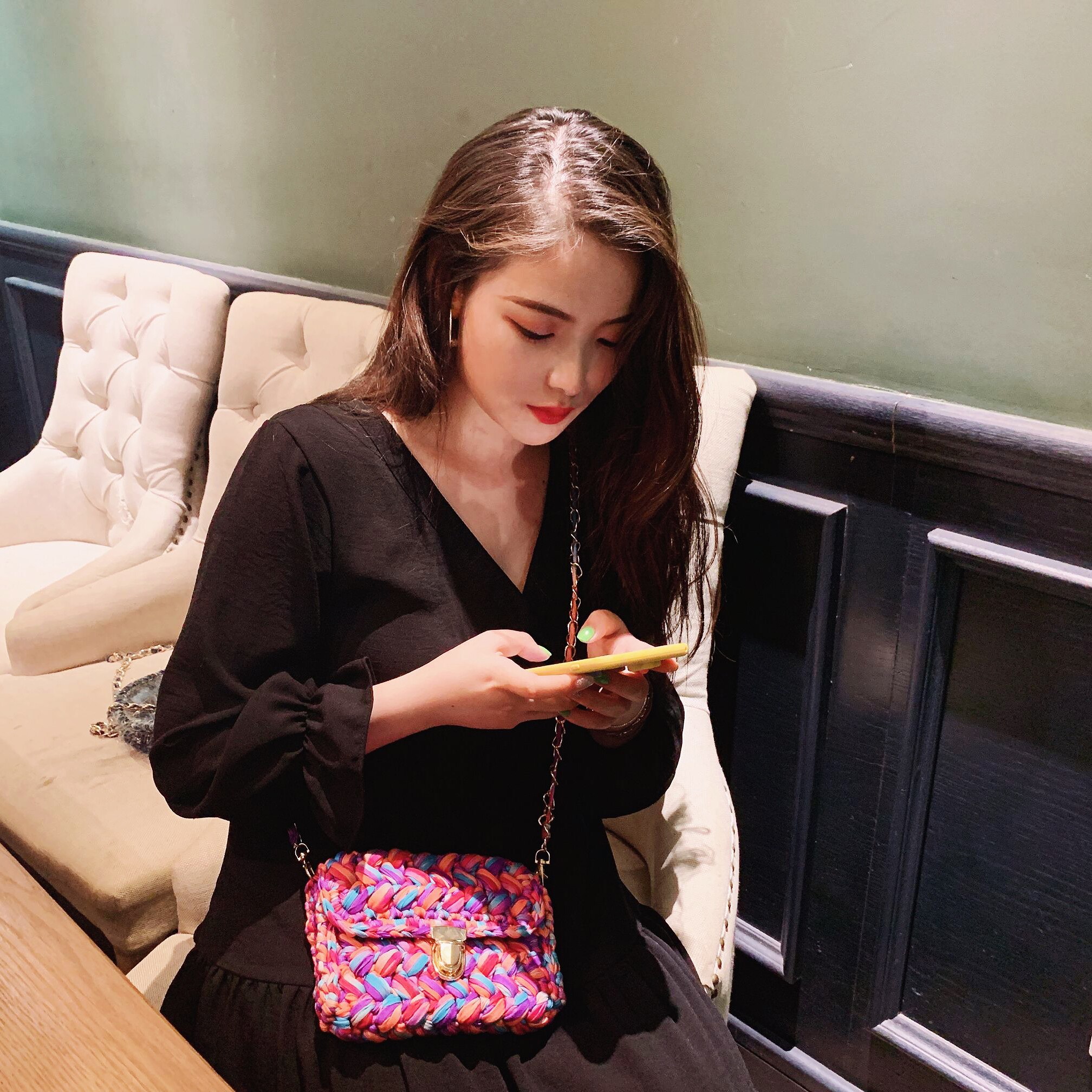 泫雅编织包包diy材料包ins小红书同款布条线钩针编织白兔糖手工馆