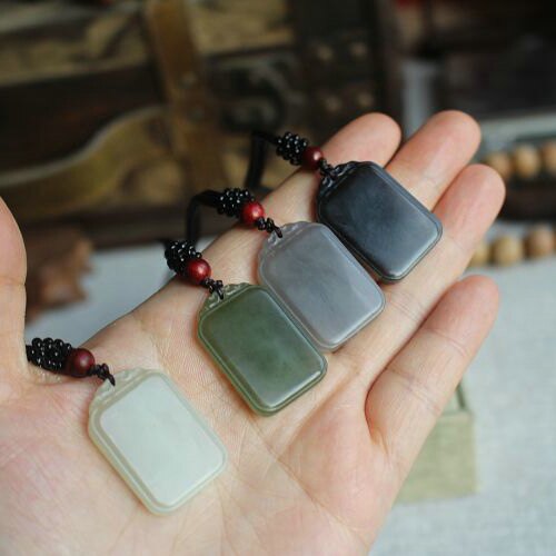 天然玉石保真和田青海白玉青玉玉烟平安平安无事项坠