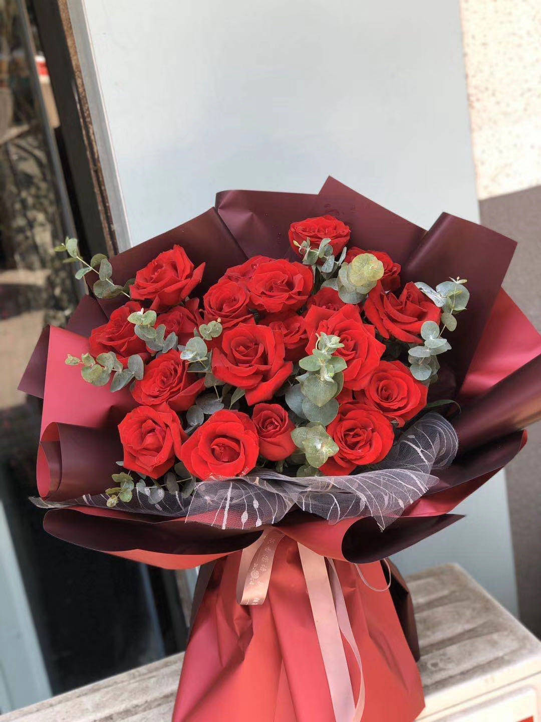 19朵花束送花七夕生日雄县新雄县玫瑰递安花速鲜花速递同城