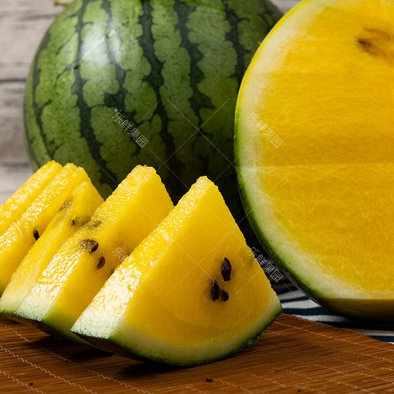 黄肉冰淇淋西瓜个大果脆大西瓜甜瓜当季新鲜时令西瓜