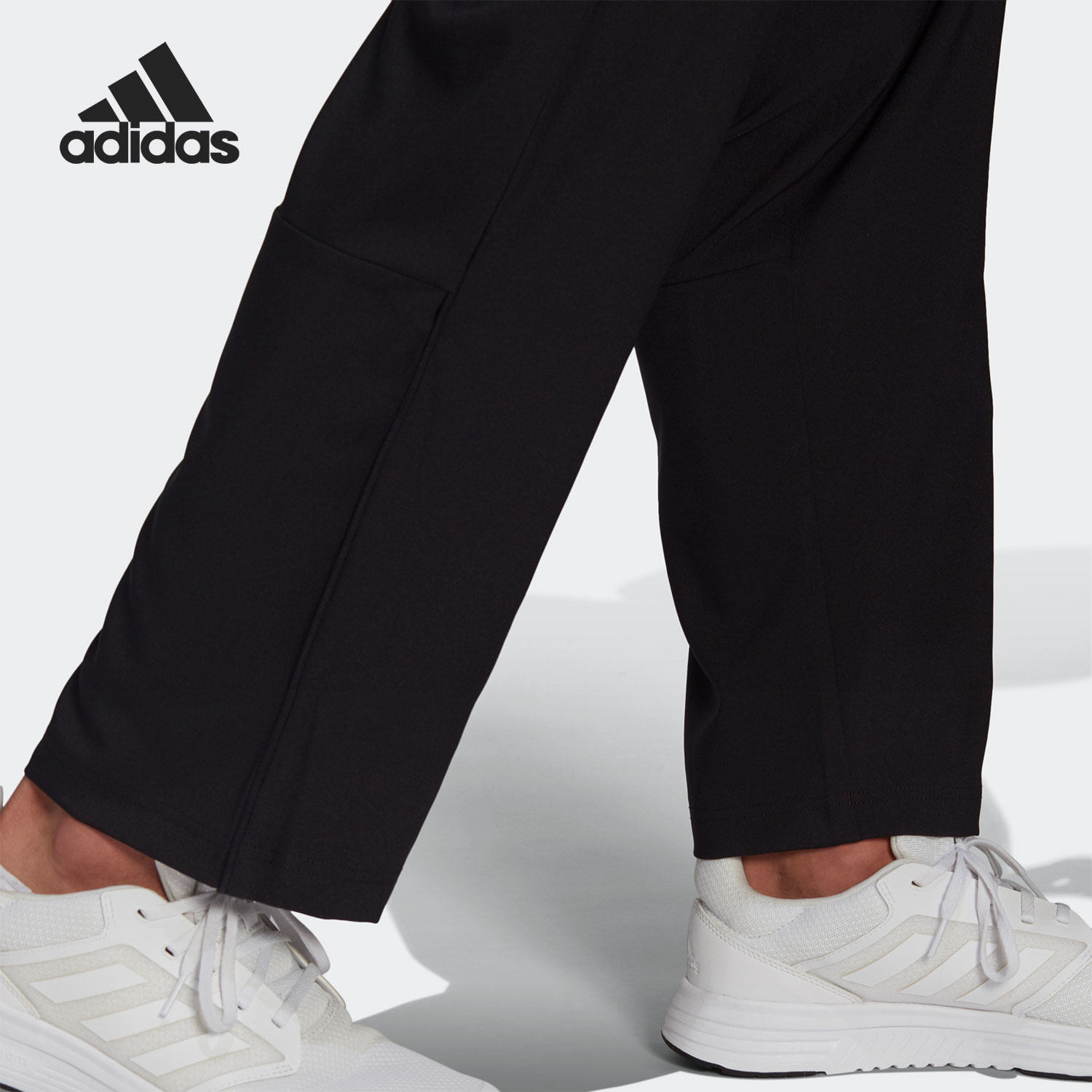 adidas阿迪达斯裤子男2021新款梭织健身跑步休闲长裤运动裤gv5193