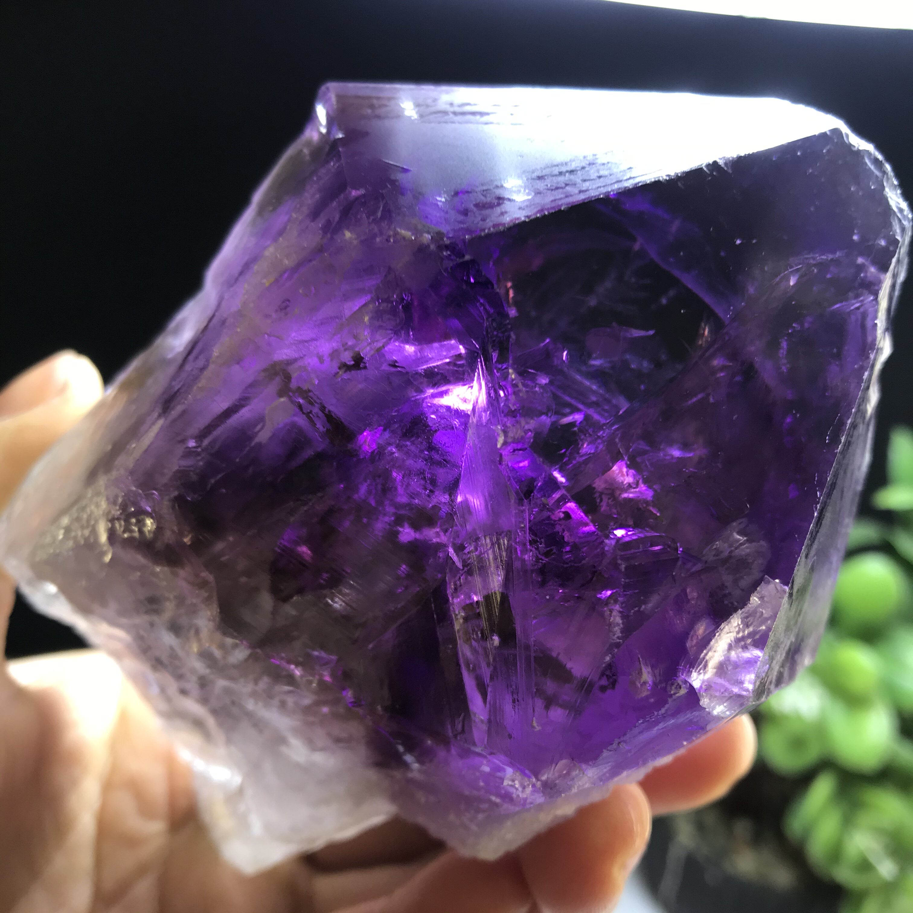 摆件天然矿晶河谷紫水晶权杖原石原矿标本消磁摆件