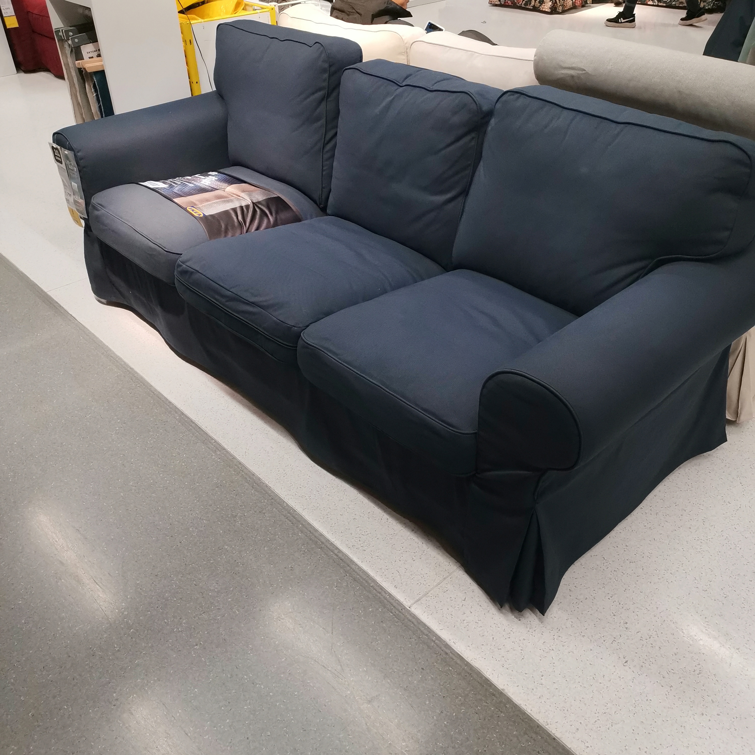 ikea宜家ektorp爱克托三人沙发贵妃北欧简约现代布艺沙发