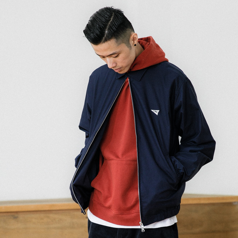 TBALLER 18原创男装国潮外套松紧双开拉链休闲夹克CASUAL JACKET