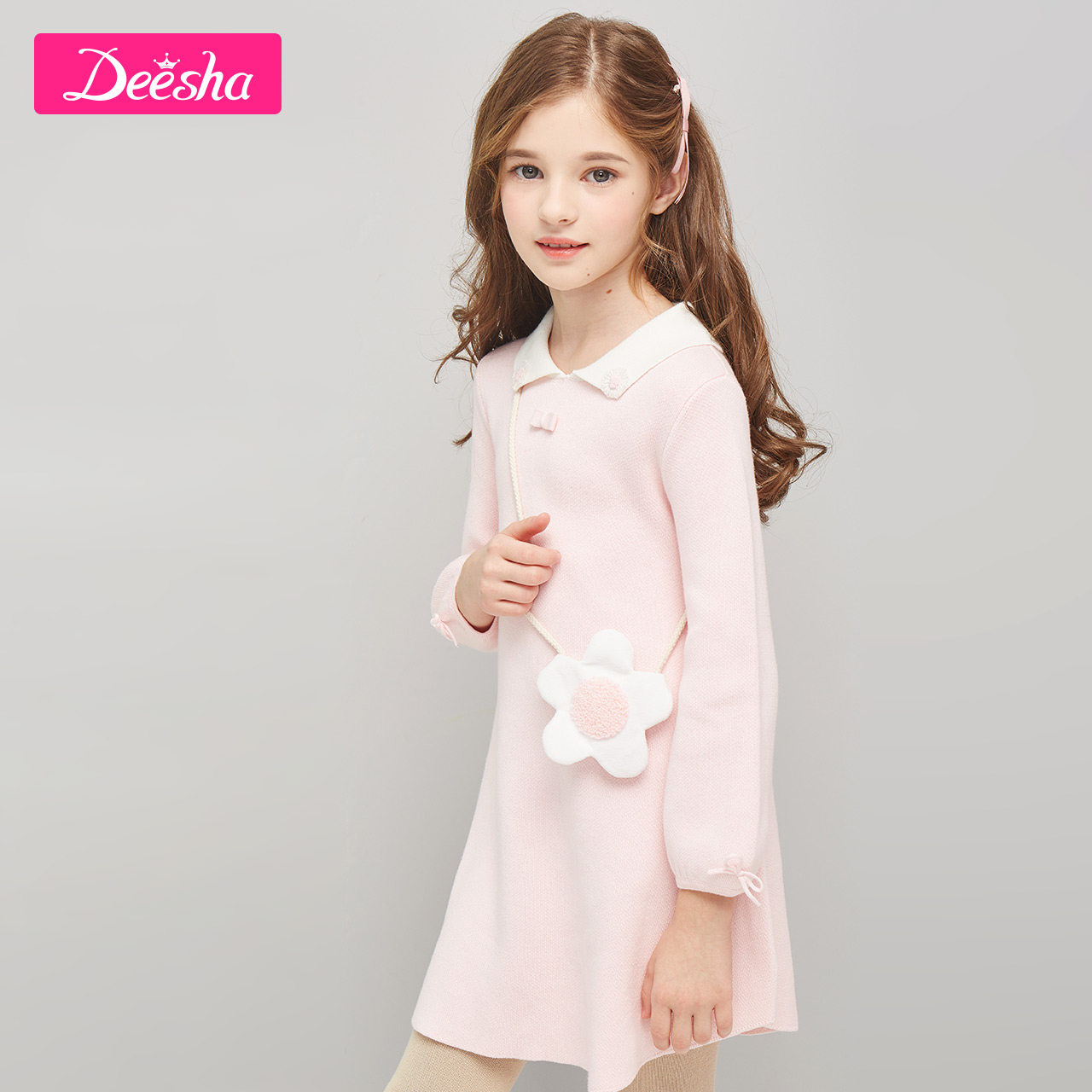 笛莎童装女童连衣裙2020春季新款中大童儿童裙子小女孩洋气公主裙