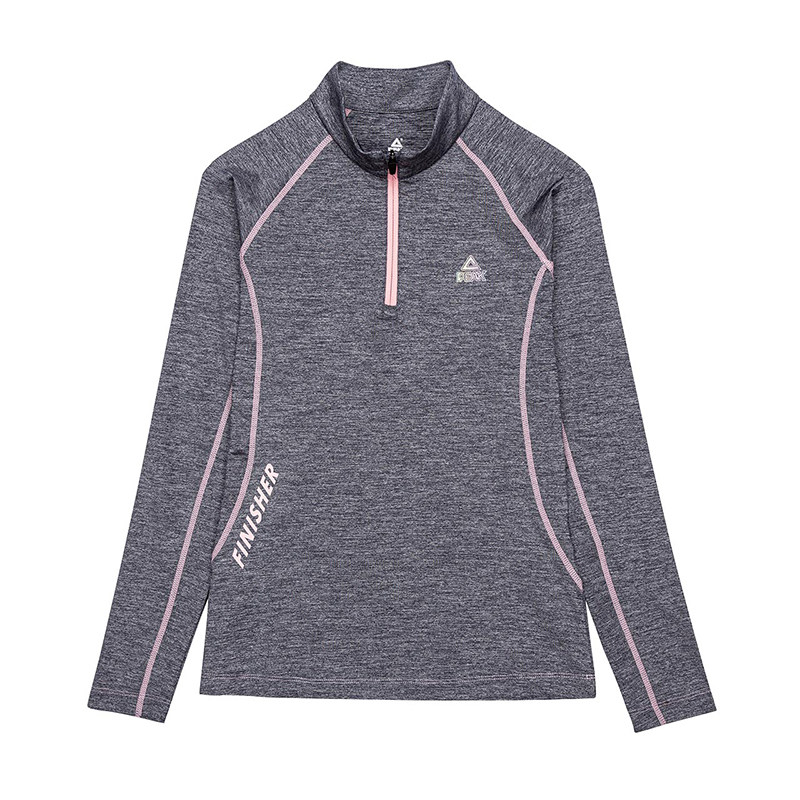 匹克长袖t恤女2019冬季新款时尚连帽t恤吸湿速干弹性跑步运动服女