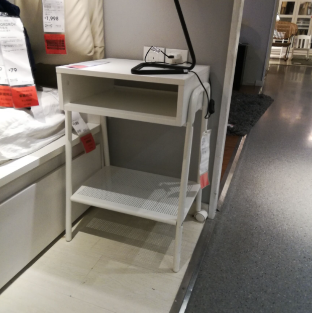 宜家家居ikea瑟茨库格床头桌床边桌茶几国内代购角几