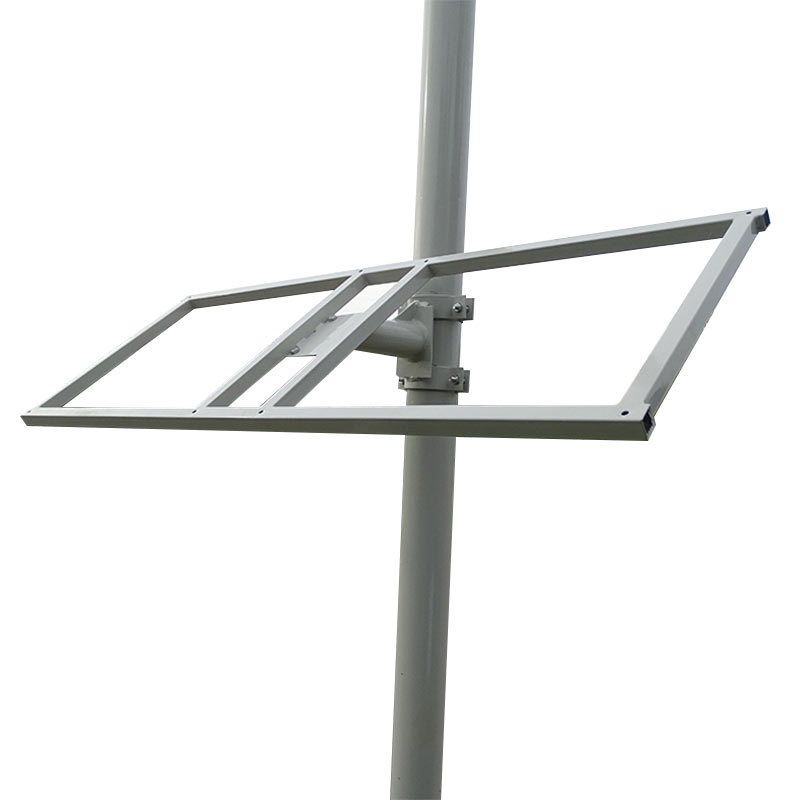 两块太阳能电池板光伏组件抱杆式立杆柱子路灯杆光伏支架