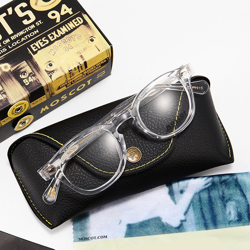 moscot玛士高透明色男女复古圆脸大框lemtosh进口眼镜架