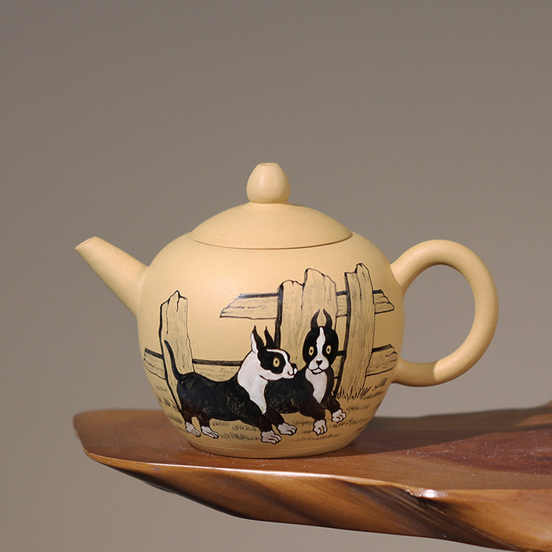 茶壶台湾沁心心源陶艺名师李志辉绿泡茶手拉壶茶壶