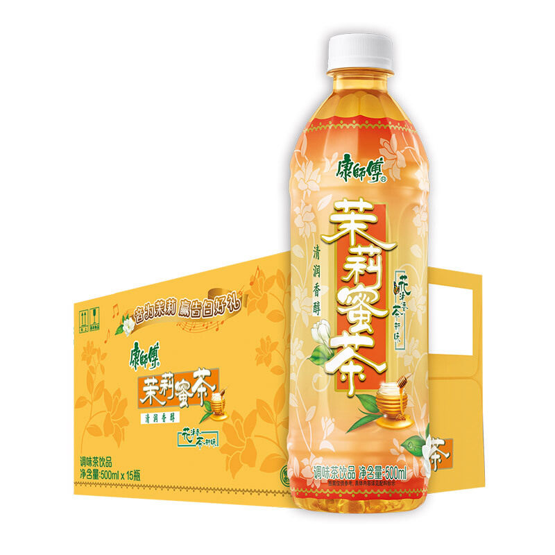 康师傅茉莉蜜茶茶饮料500ml15瓶整箱茶饮料