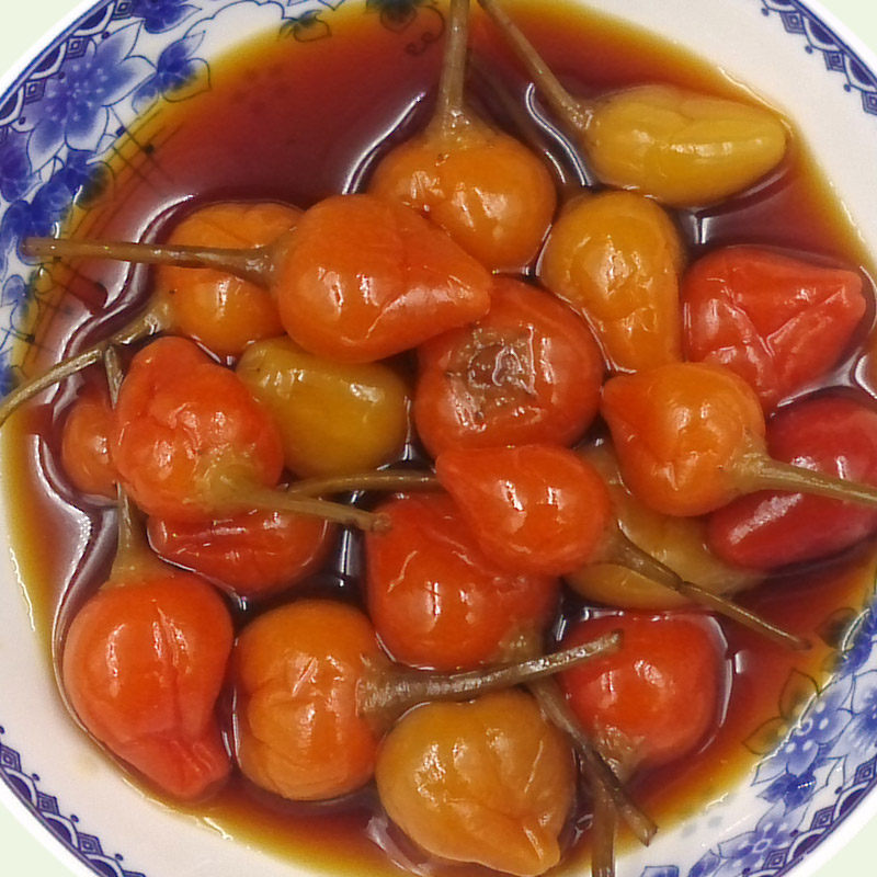 五彩包邮珍珠辣椒七彩泡椒灯笼湖南永州江华腌制