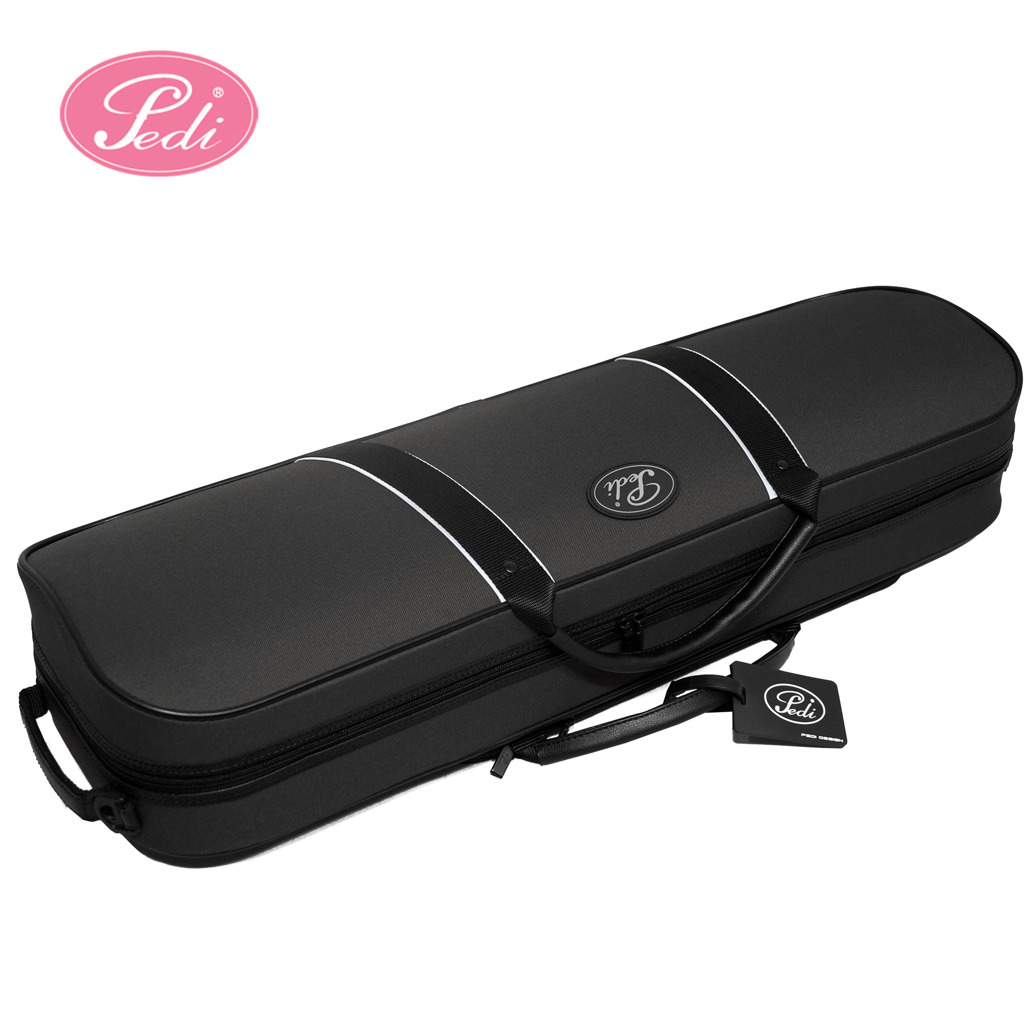 正品 台湾佩迪pedi中提琴琴盒恒温抗压成人黑色中提琴盒方盒 包邮