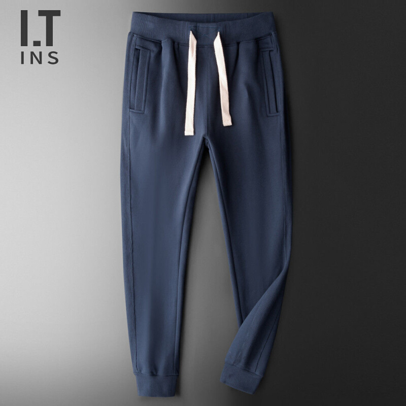 IT ins潮牌卫裤男春季休闲运动薄款纯棉百搭加大潮流小脚大码长裤