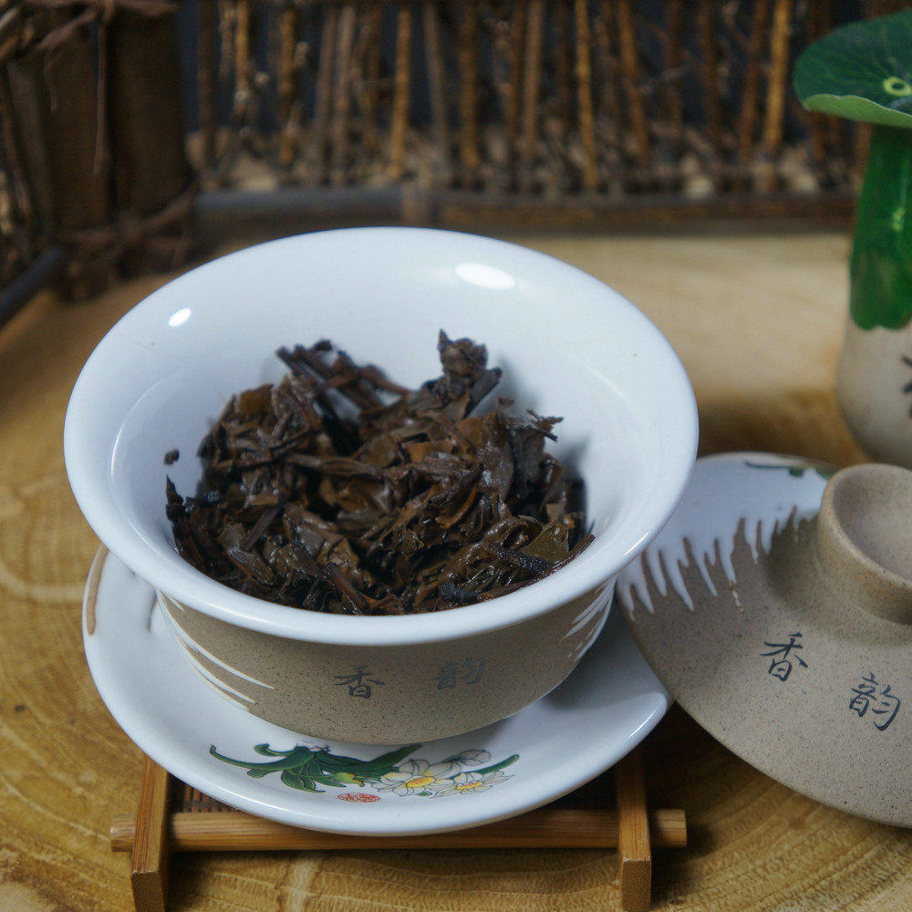 六堡漓江春黑壮乡铜鼓限量珍藏5千克野生金花六堡茶