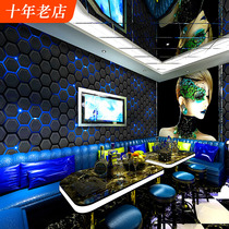 KTV Special Flash Wall Paper 3D Solid Bar Song Hall Ballroom Dancing Hall Furnishing Technology Sentery Billiard Hall Background Wall Wallpaper