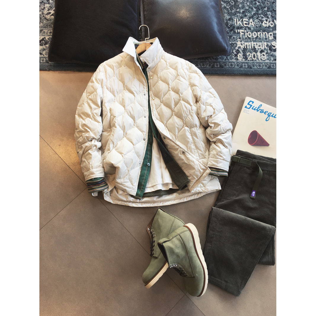 【璀家cuijia】95白鹅绒 抗皱涤纶 轻量化衍线衬衫羽绒服 H18767