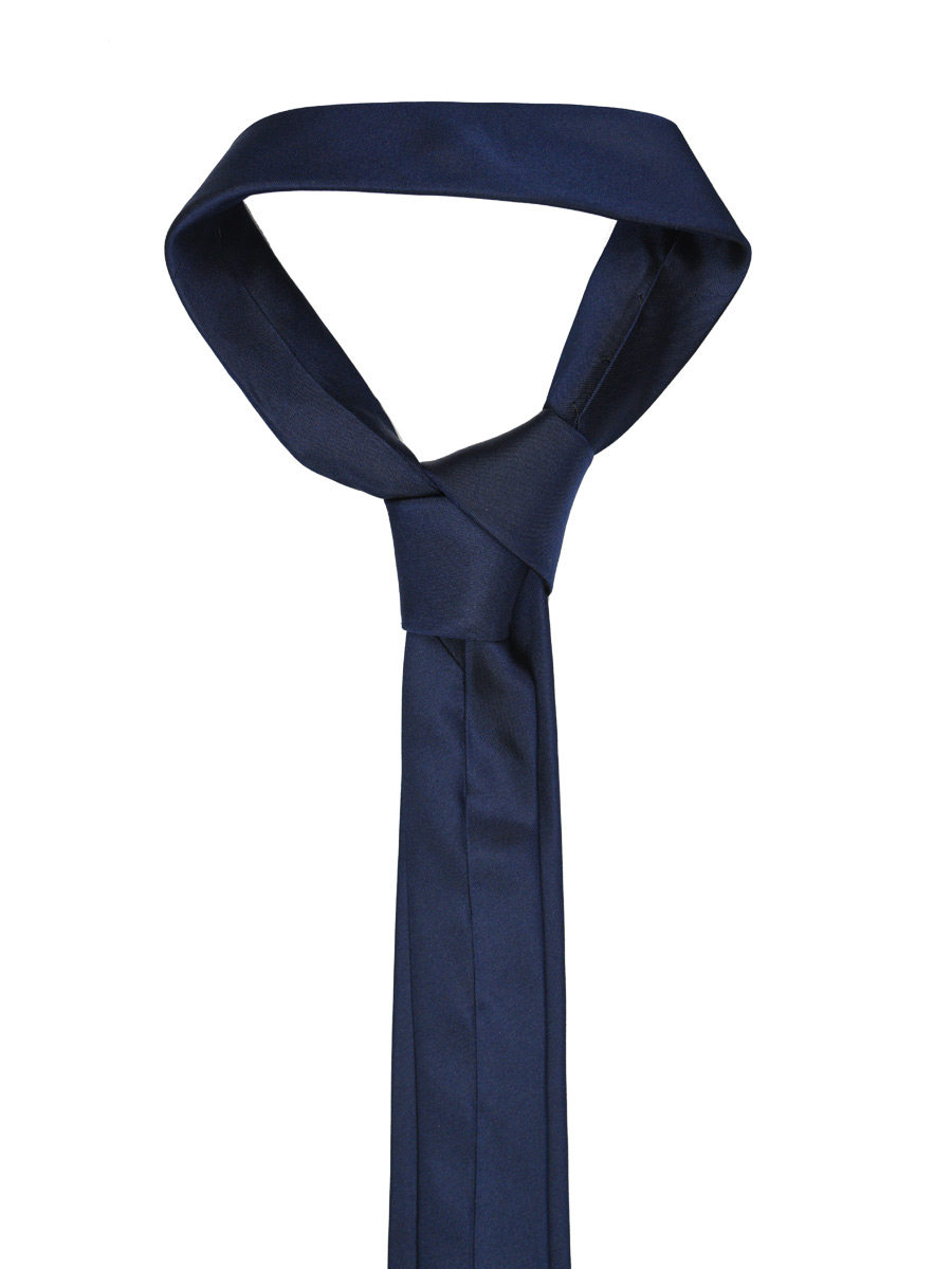 gleerainbow藏青青色桑蚕蚕丝简洁素版休闲制服领带