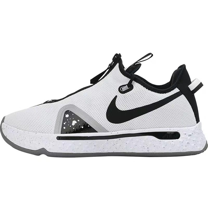 耐克nikepg4男子黑白首发拉链实战篮球鞋
