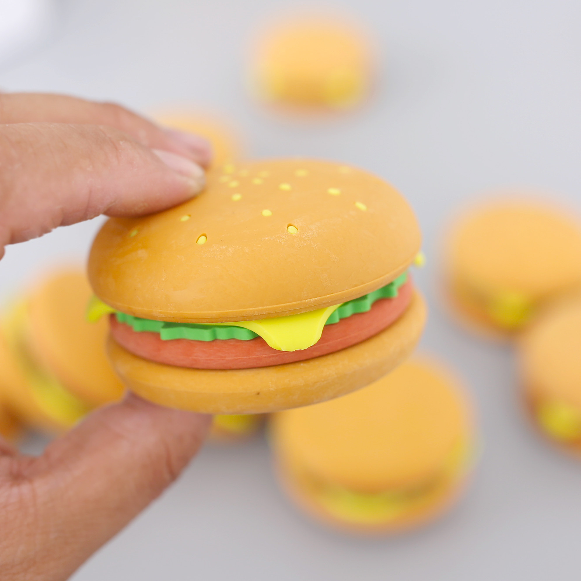 逼真汉堡包橡皮可爱创意仿真橡皮擦小学生趣味好玩橡皮