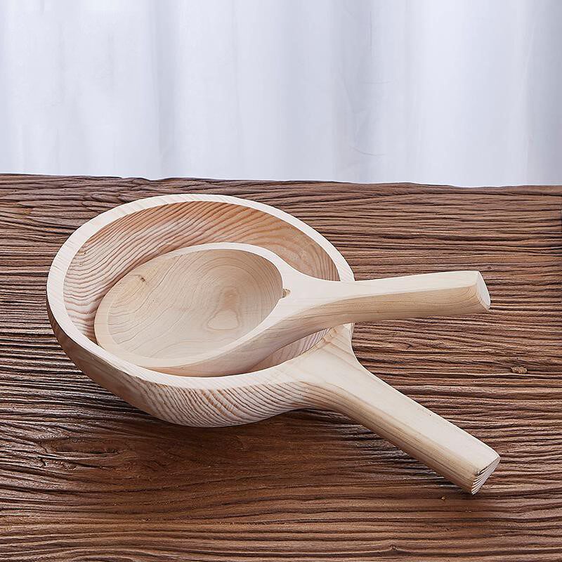 舀水勺木瓢勺水漂泡澡沐浴木质大号水瓢桑拿桑拿浴洗发杯