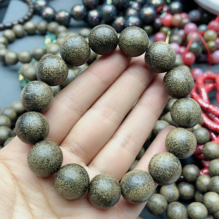 沉香手链沉水14mm单圈蚂蚁钥匙扣