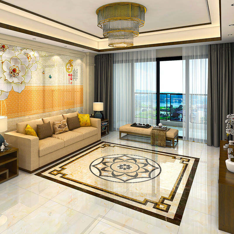 装饰客厅地面入户玄关地砖贴纸防水防滑欧式瓷砖