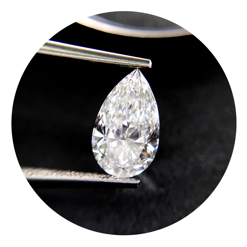 14克拉水滴裸钻if净度完美切工男女其他
