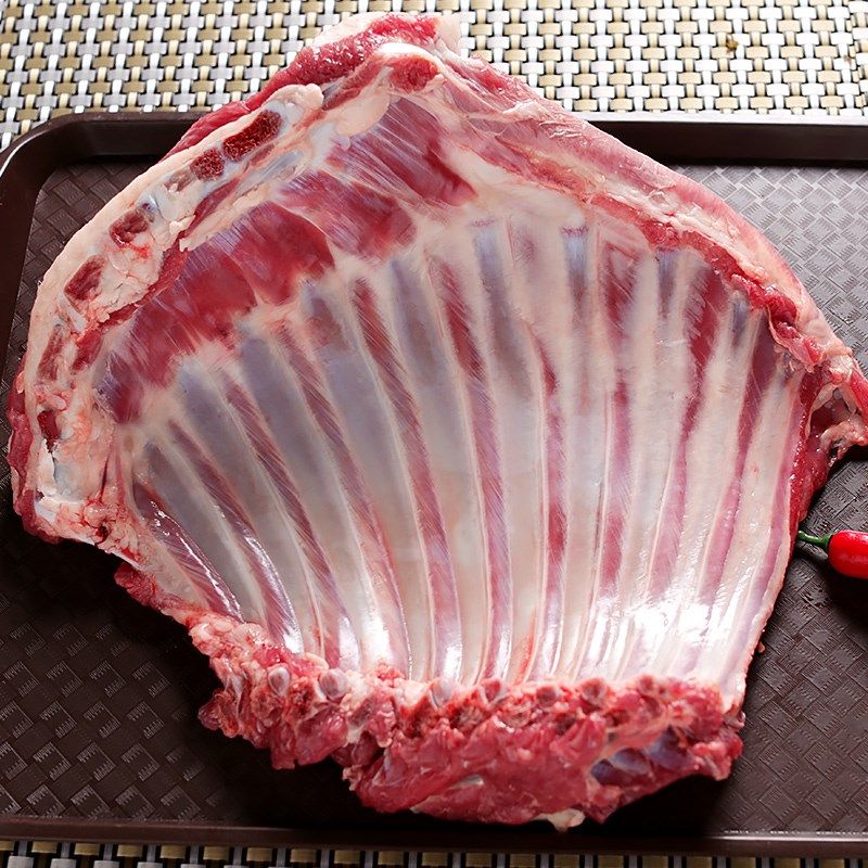 羊排羊肉新鲜现杀冷冻孜然羊腿火锅烧烤食材生羊排