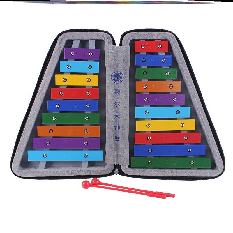 叮当小钟幼儿园铝片琴小钟琴架儿童初学者铝板琴学木琴