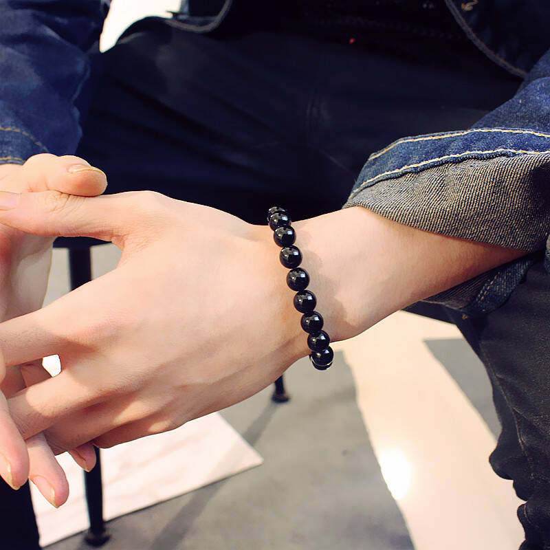 手链串珠男生手工编制极简主义简约情侣佛珠手链