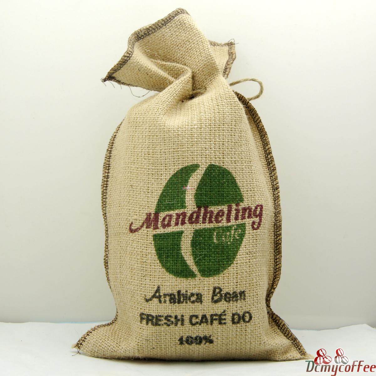 麻袋袋装进口生豆烘培曼特咖啡豆咖啡粉香醇454克咖啡豆